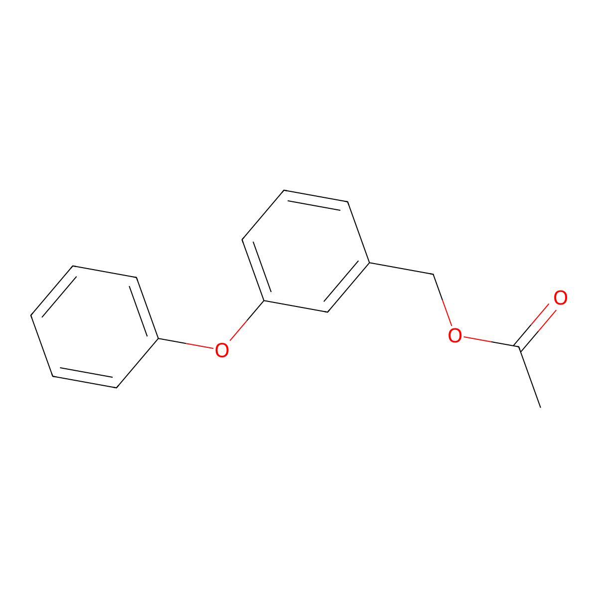 Benzenemethanol, 3-phenoxy-, 1-acetate molecular structure, CAS 50789-44-1