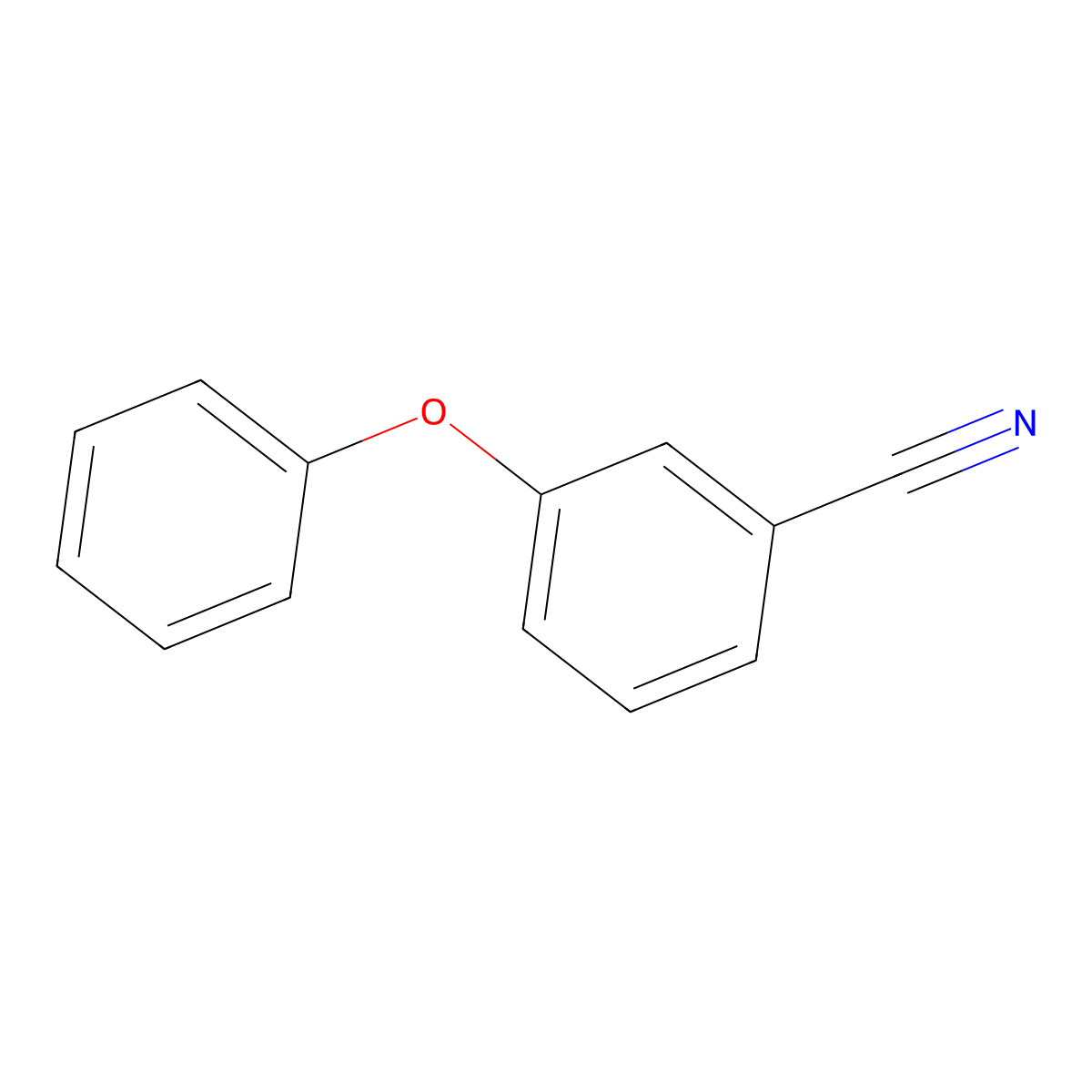 3-Phenoxybenzonitrile molecular structure, CAS 50789-45-2