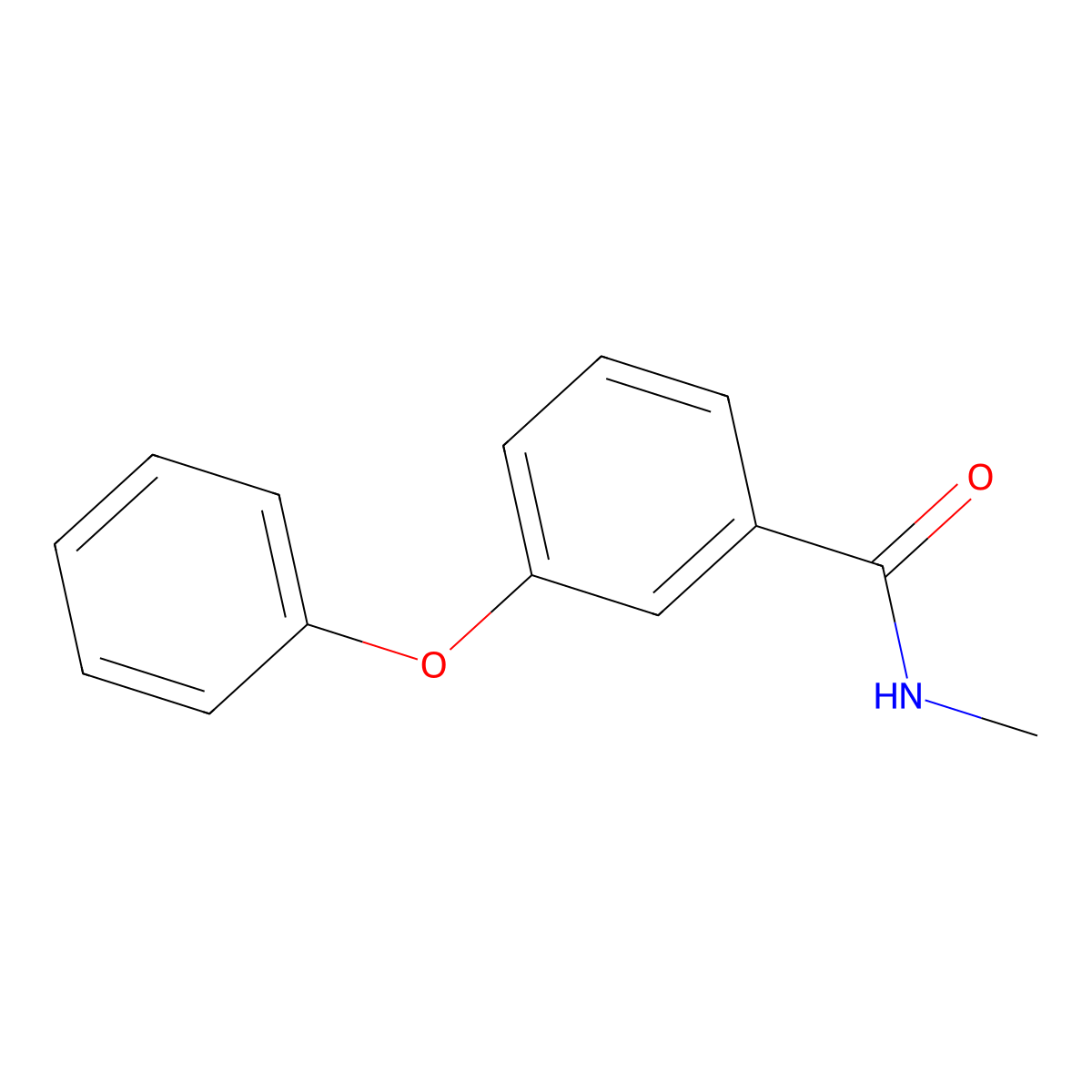 n-Methyl-3-phenoxybenzamide molecular structure, CAS 50789-46-3
