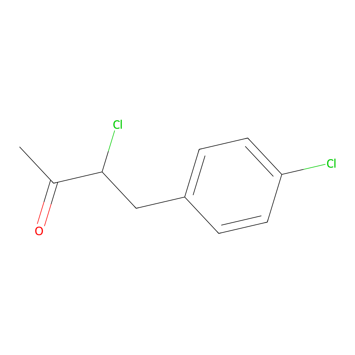3-Chloro-4-(4-chlorophenyl)-2-butanone molecular structure, CAS 50789-59-8