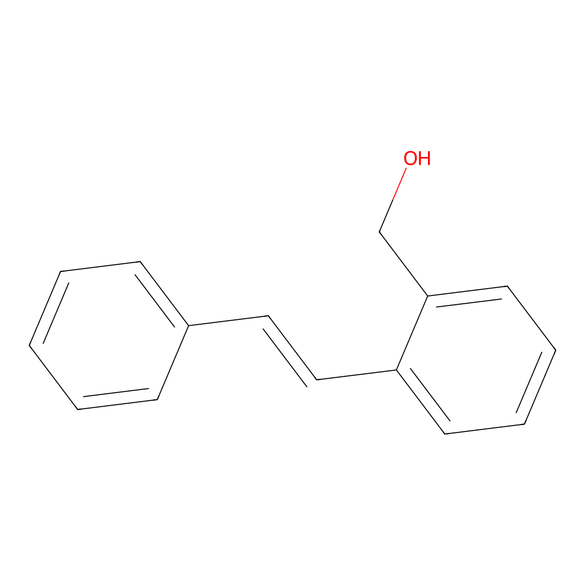 [2-(2-Phenylvinyl)phenyl]methanol molecular structure, CAS 5079-91-4