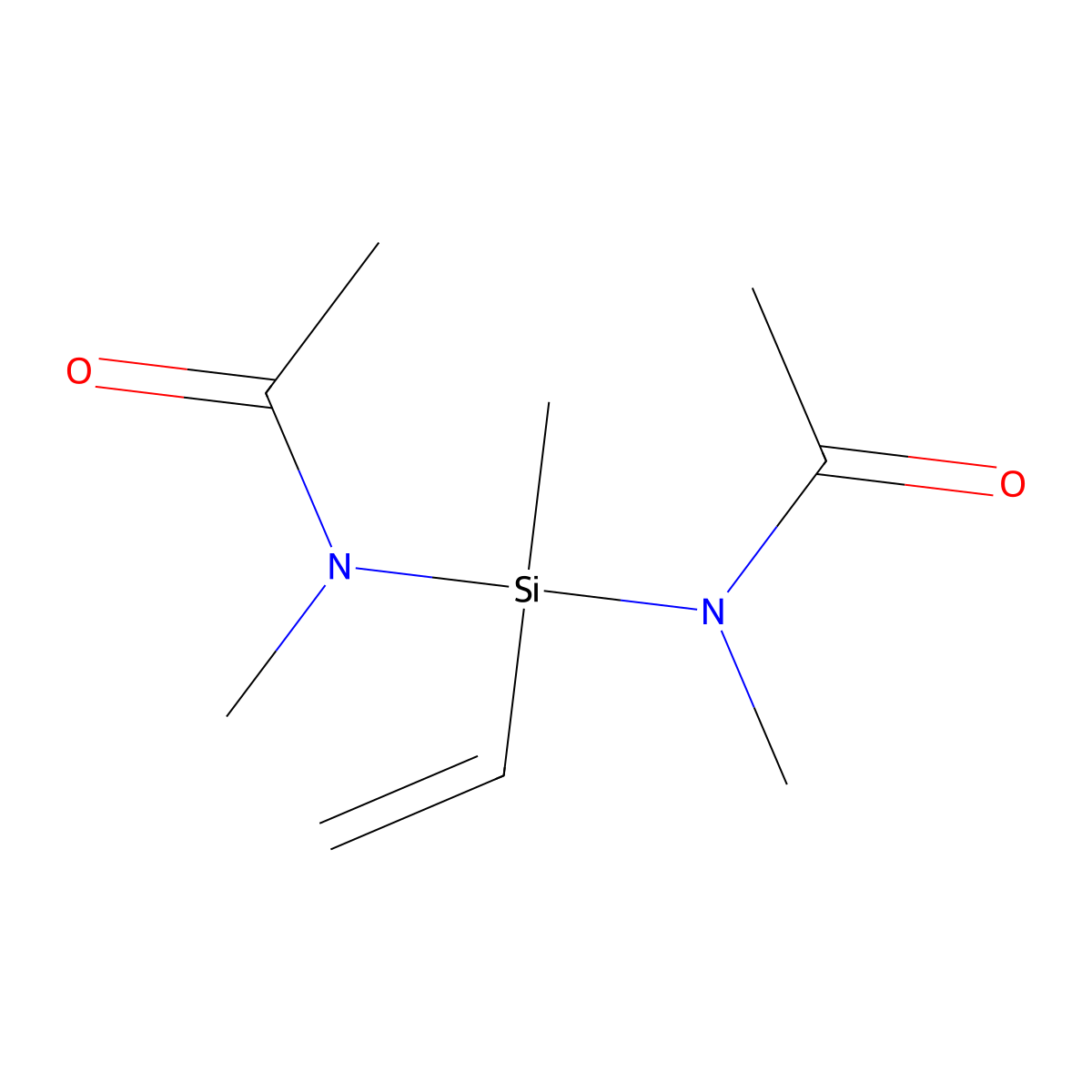 Acetamide, N,N'-(ethenylmethylsilylene)bis[N-methyl- molecular structure, CAS 50791-87-2