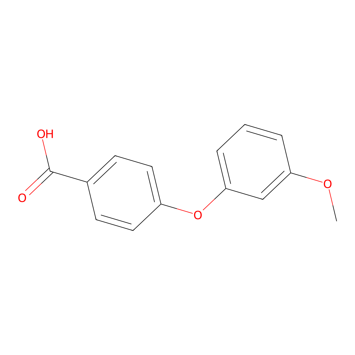 4-(3-Methoxyphenoxy)benzoic acid molecular structure, CAS 50793-31-2
