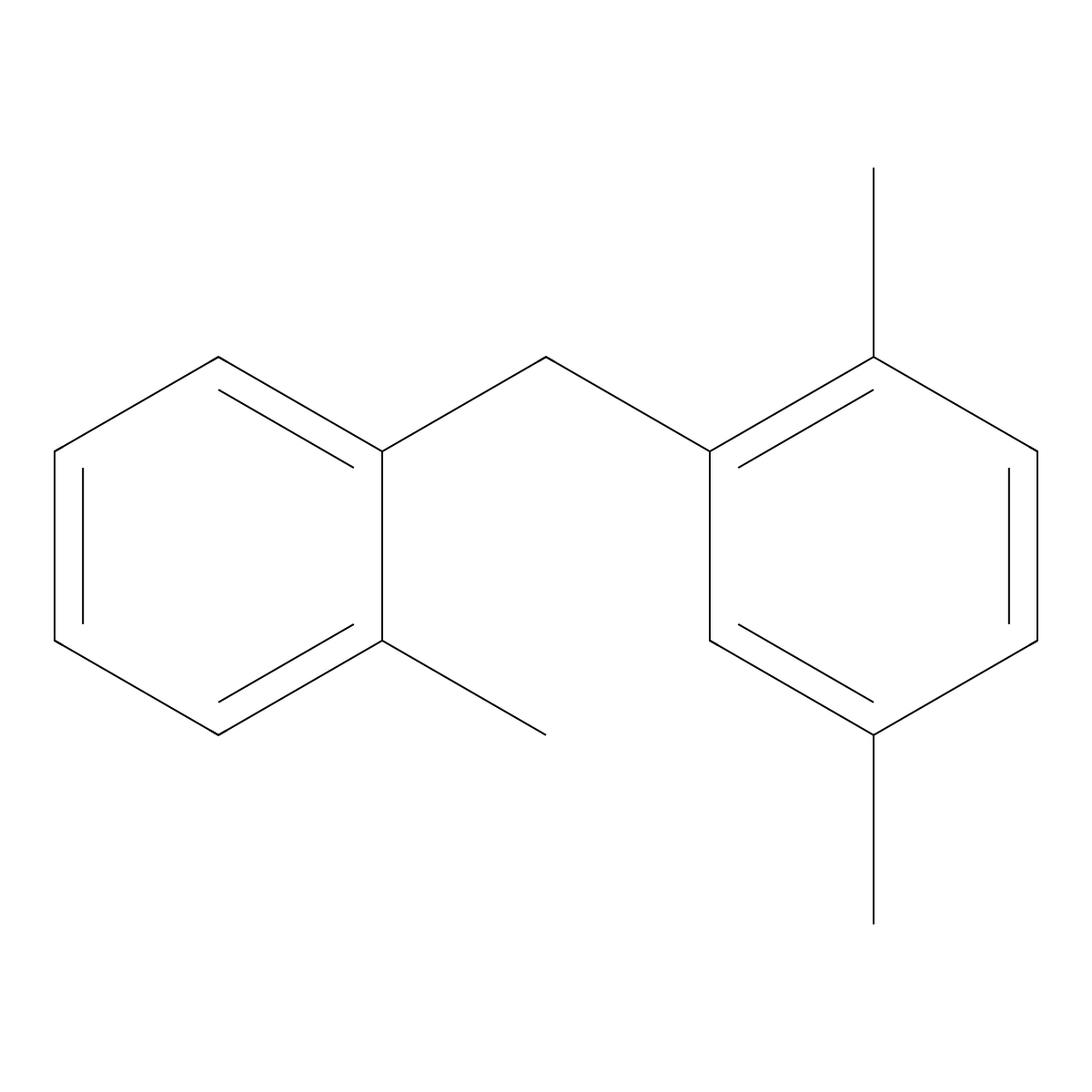 1,4-Dimethyl-2-[(2-methylphenyl)methyl]benzene molecular structure, CAS 50796-62-8