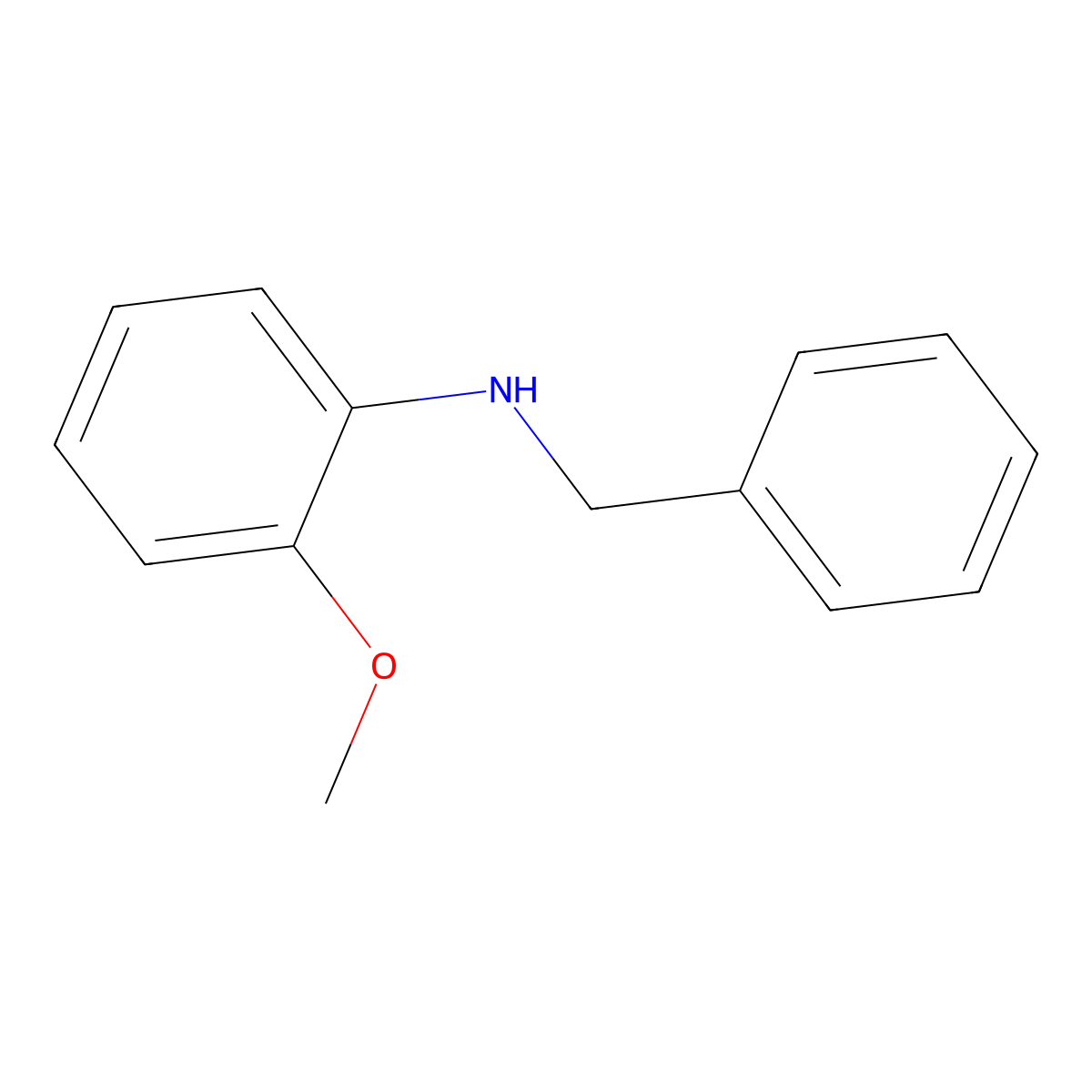 N-Benzyl-N-(2-methoxyphenyl)amine molecular structure, CAS 50798-94-2