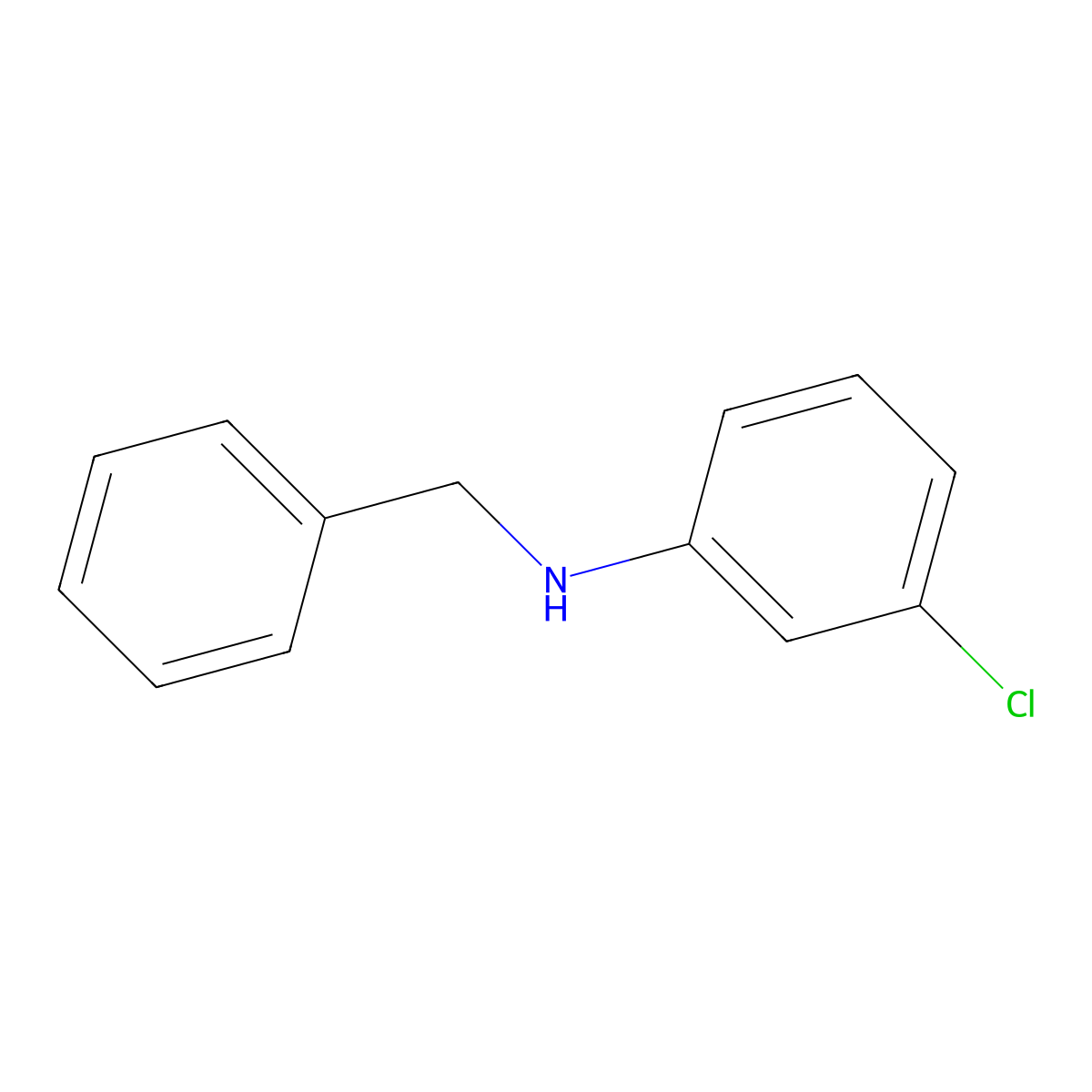 N-benzyl-3-chloroaniline molecular structure, CAS 50798-95-3