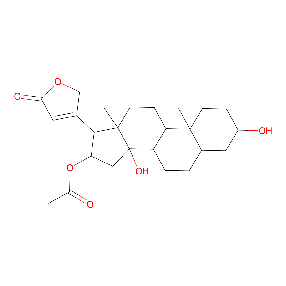 3-Epioleandrigenin molecular structure, CAS 508-20-3