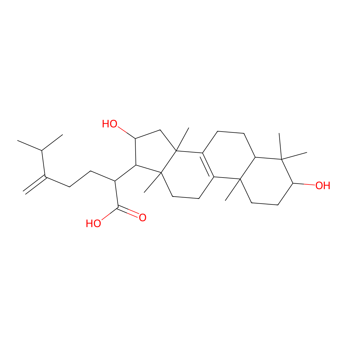 Tumulosic Acid molecular structure, CAS 508-24-7