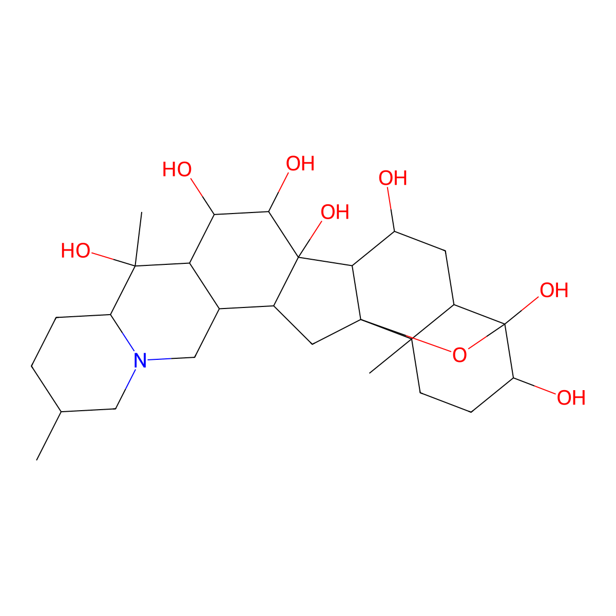 Germine molecular structure, CAS 508-65-6