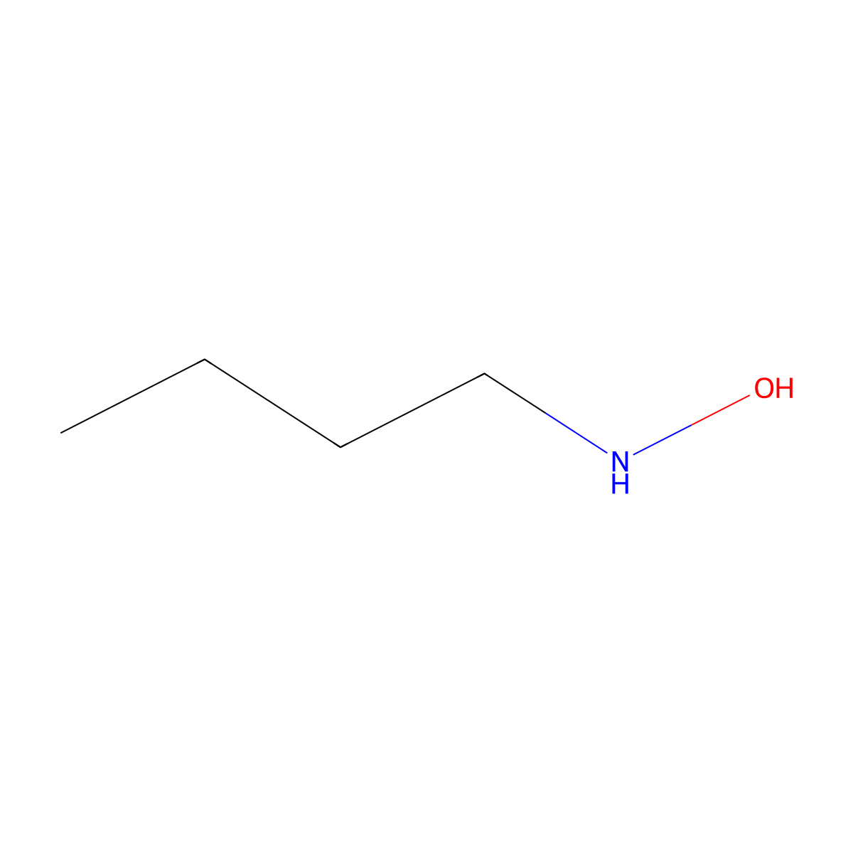 N-Hydroxy-1-butanamine molecular structure, CAS 5080-24-0