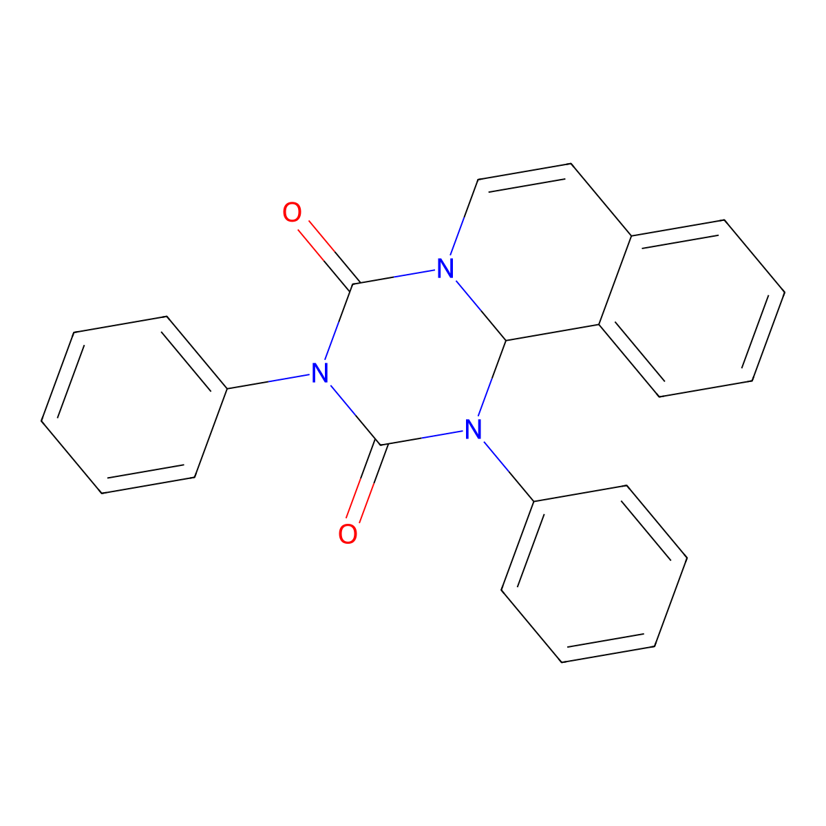 1,3-diphenyl-11bH-[1,3,5]triazino[2,1-a]isoquinoline-2,4-dione molecular structure, CAS 5080-52-4