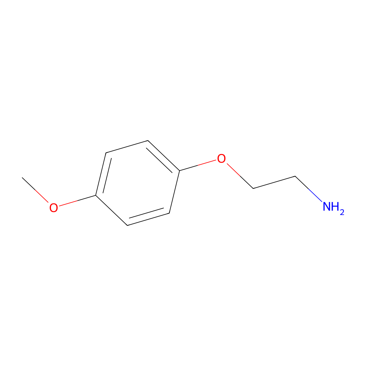 2-(4-Methoxyphenoxy)ethylamine molecular structure, CAS 50800-92-5