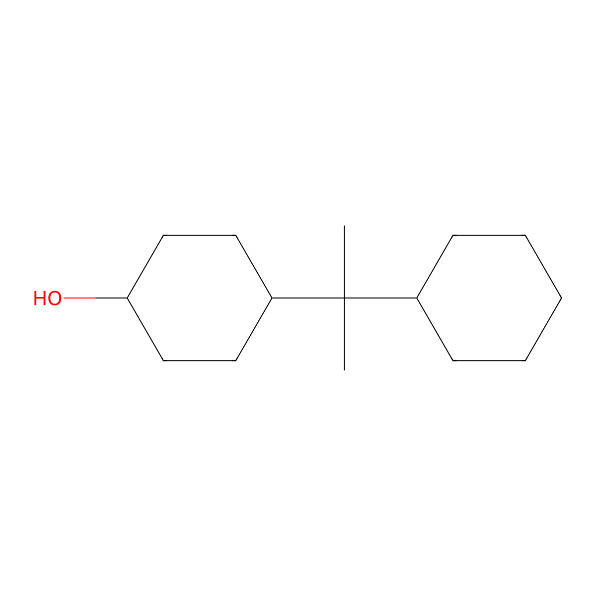 4-(2-Cyclohexyl-2-propyl)cyclohexan-1-ol molecular structure, CAS 50807-15-3