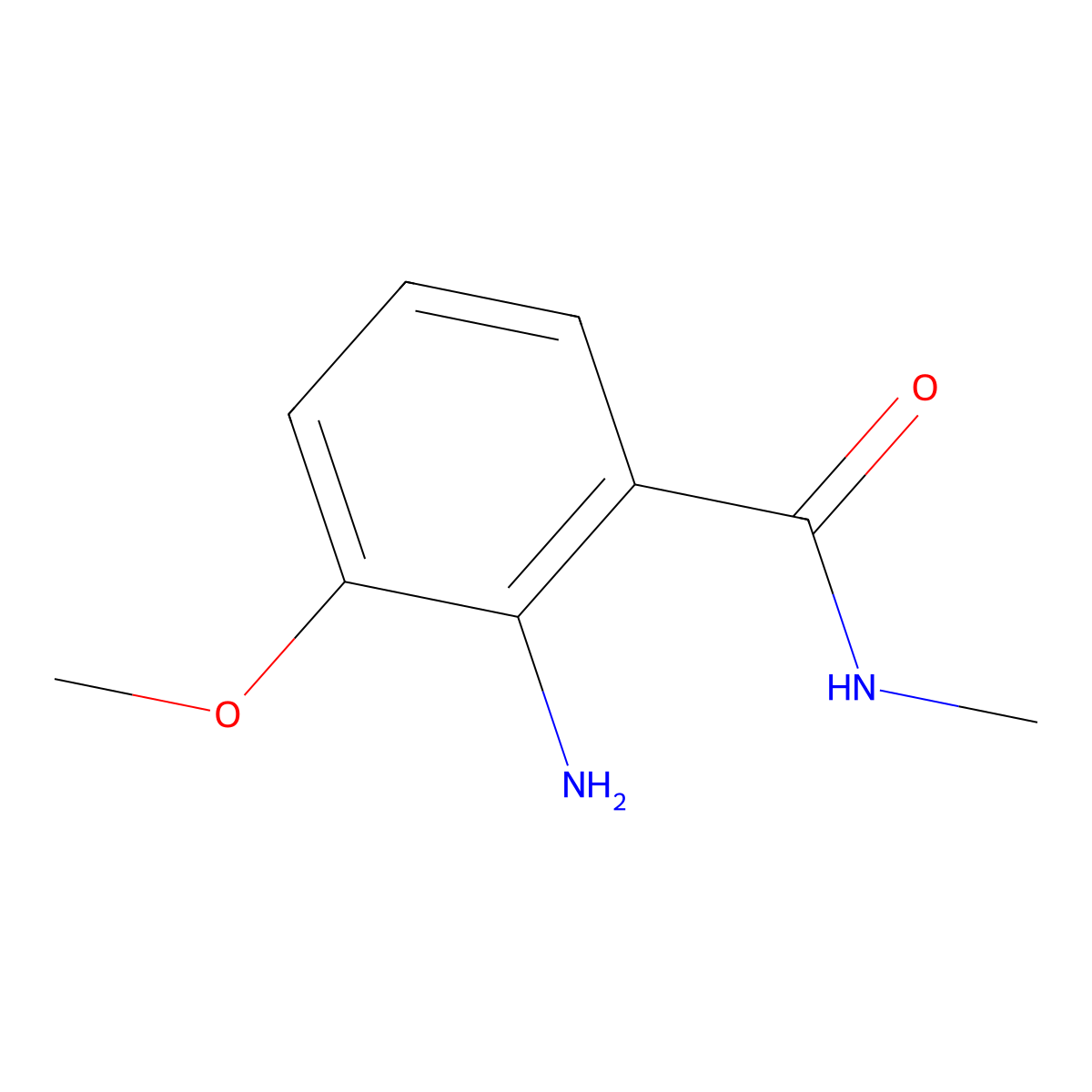 2-Amino-3-methoxy-N-methylbenzamide molecular structure, CAS 5081-17-4