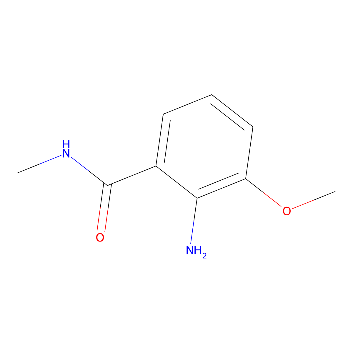 2-Amino-3-methoxy-N-methylbenzamide molecular structure, CAS 5081-17-4