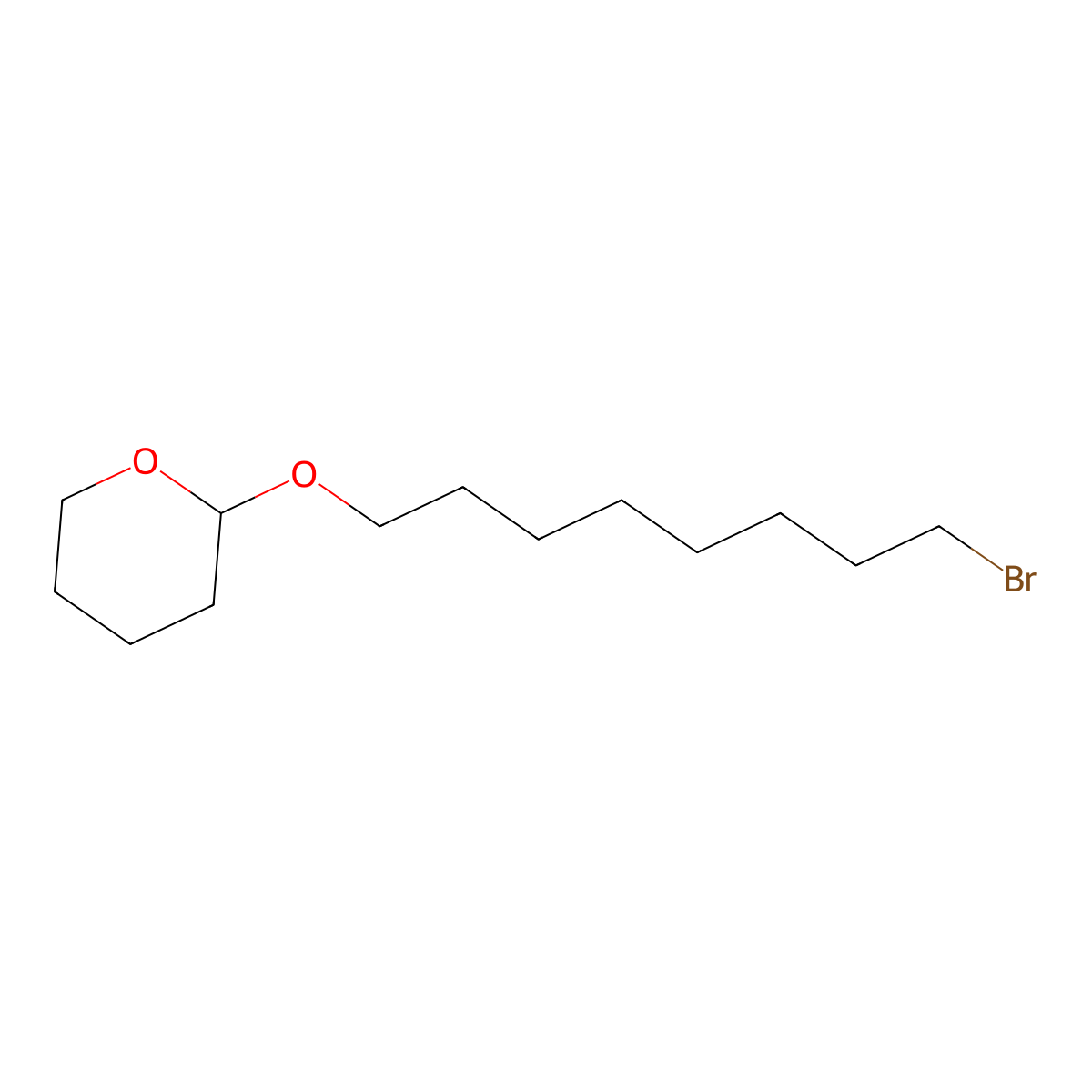 2H-Pyran, 2-[(8-bromooctyl)oxy]tetrahydro- molecular structure, CAS 50816-20-1