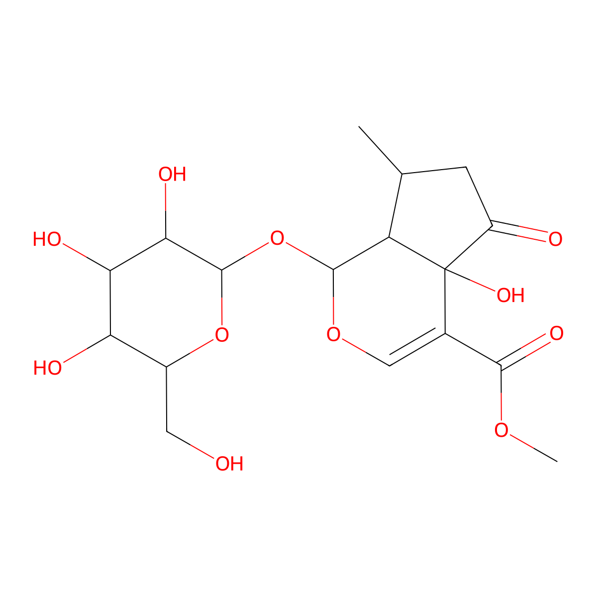 Hastatoside molecular structure, CAS 50816-24-5