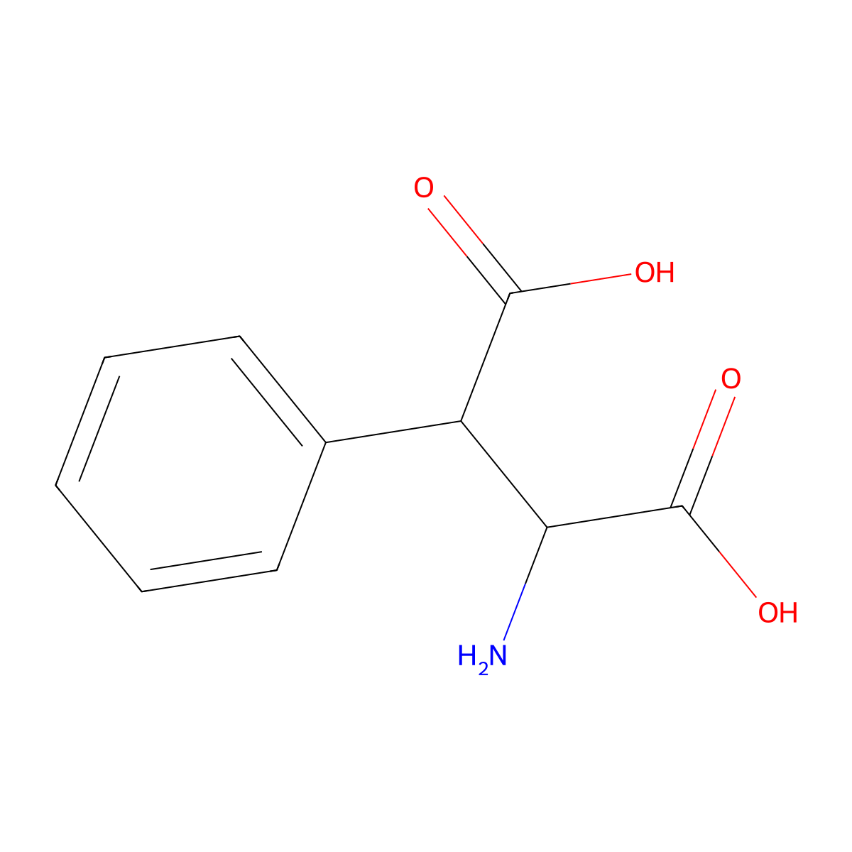 2-Amino-3-phenyl-succinic acid molecular structure, CAS 50817-08-8