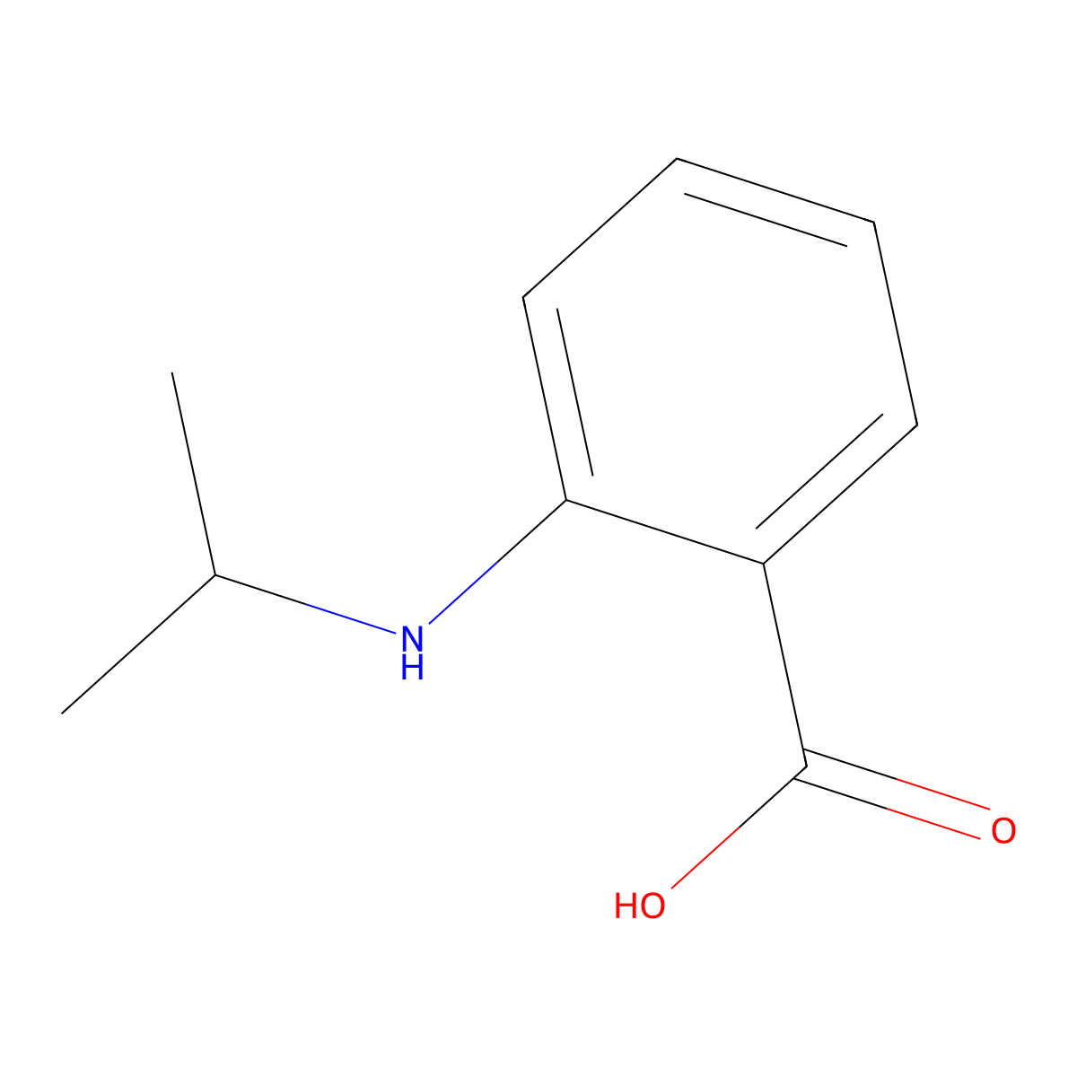 2-(Isopropylamino)benzoic acid molecular structure, CAS 50817-45-3