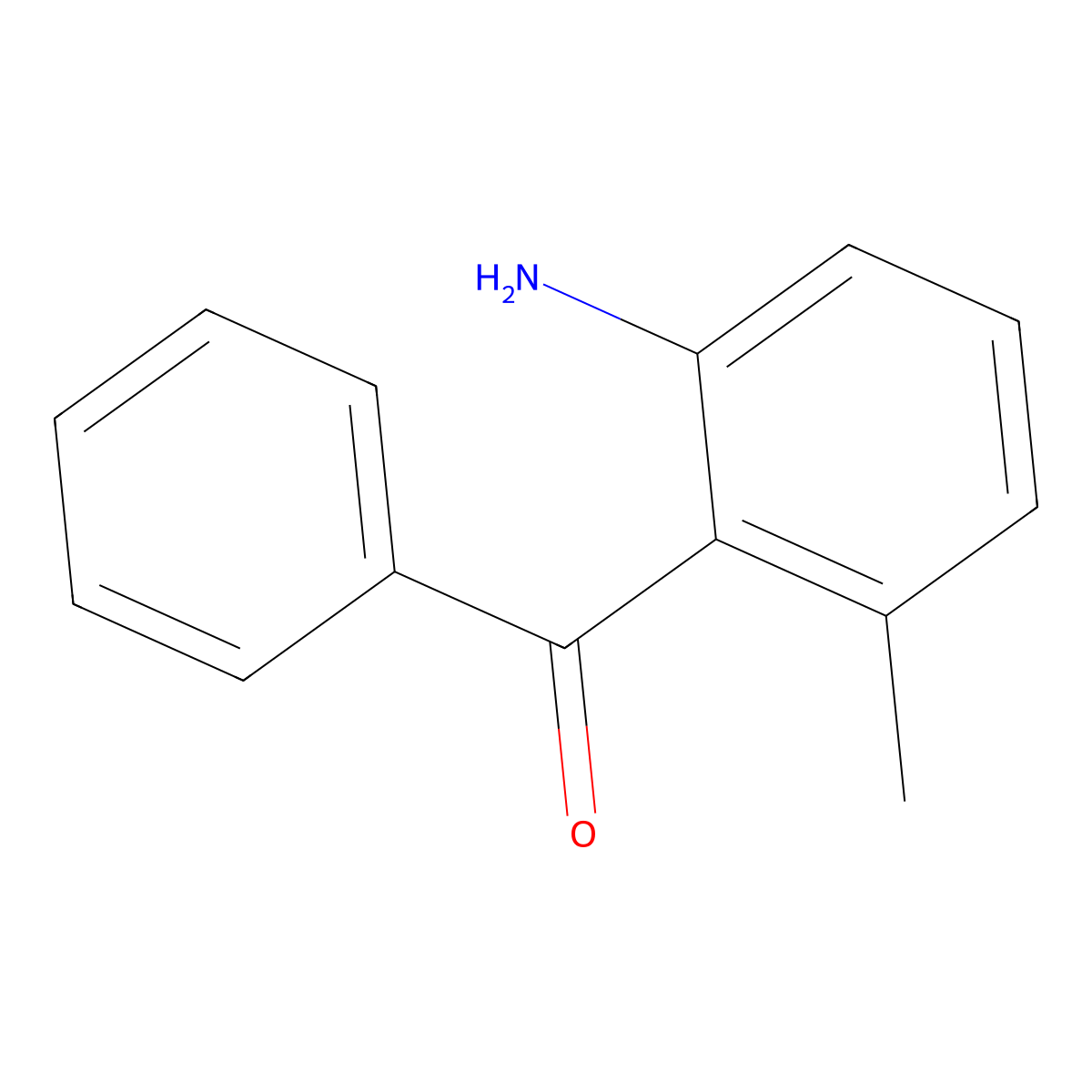 2-Benzoyl-3-methylaniline molecular structure, CAS 50817-58-8