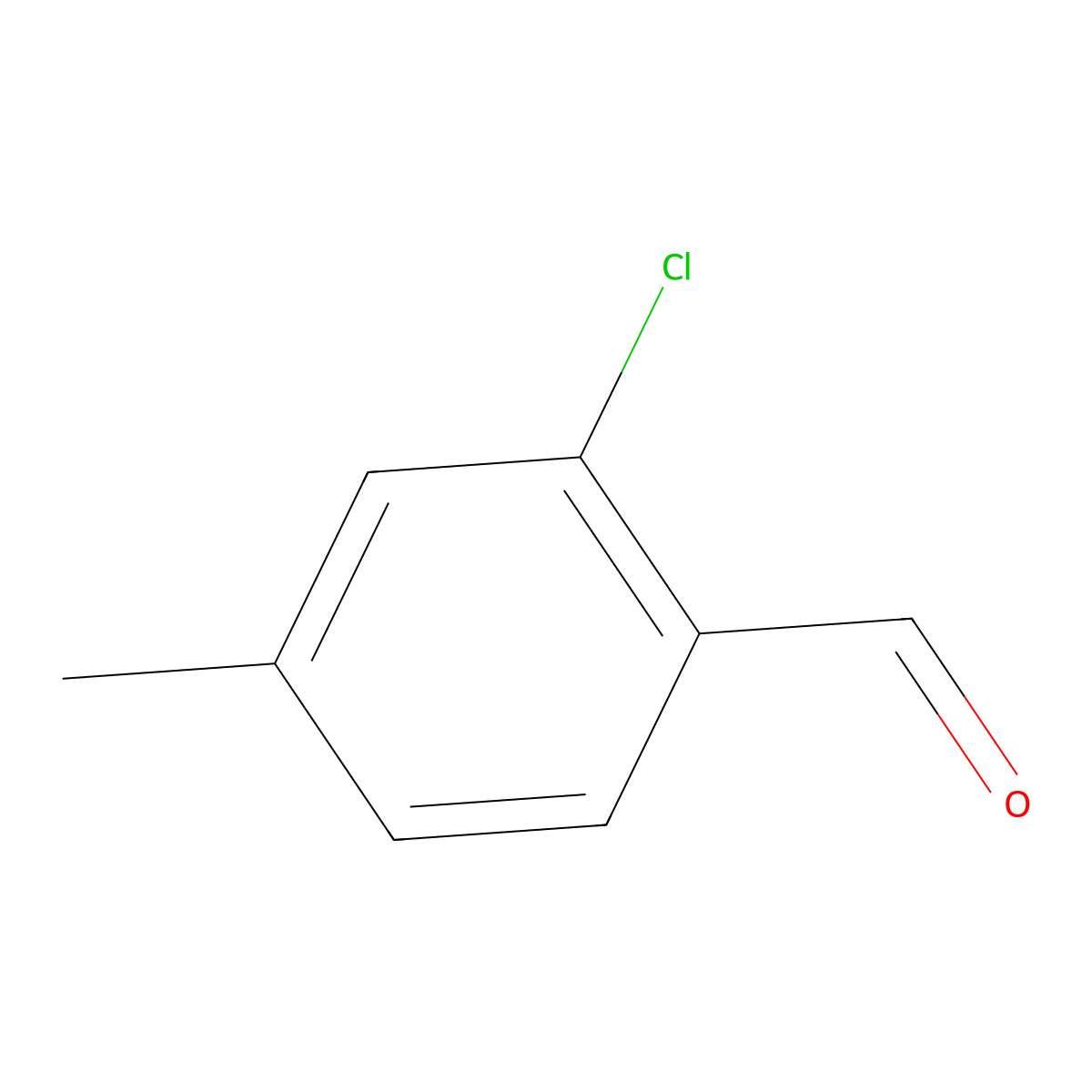 2-Chloro-4-methylbenzaldehyde molecular structure, CAS 50817-80-6