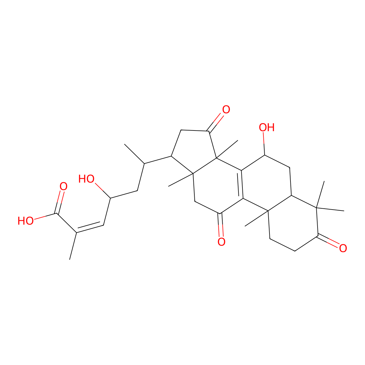 Ganoderic Acid Lm2 molecular structure, CAS 508182-41-0