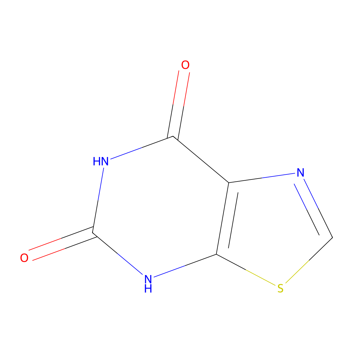 [1,3]Thiazolo[5,4-d]pyrimidine-5,7-diol molecular structure, CAS 5082-82-6
