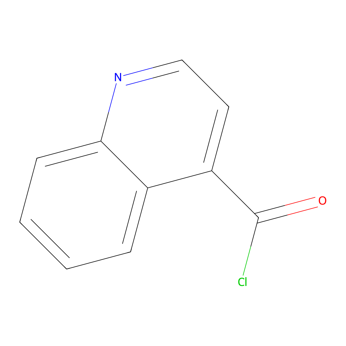 4-Quinolinecarbonyl chloride molecular structure, CAS 50821-72-2