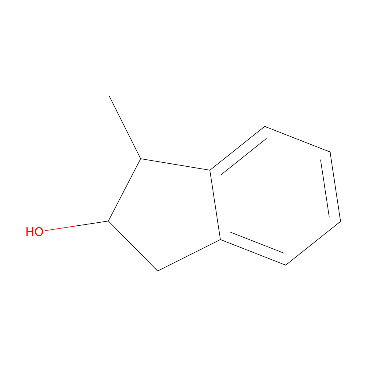 1-methyl-2,3-dihydro-1H-inden-2-ol molecular structure, CAS 50823-13-7