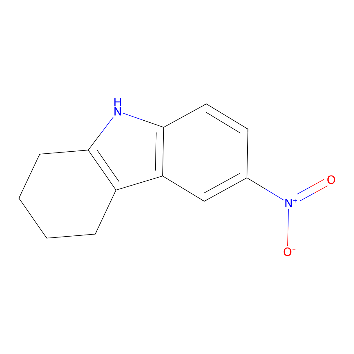 6-nitro-2,3,4,9-tetrahydro-1H-carbazole molecular structure, CAS 50823-86-4