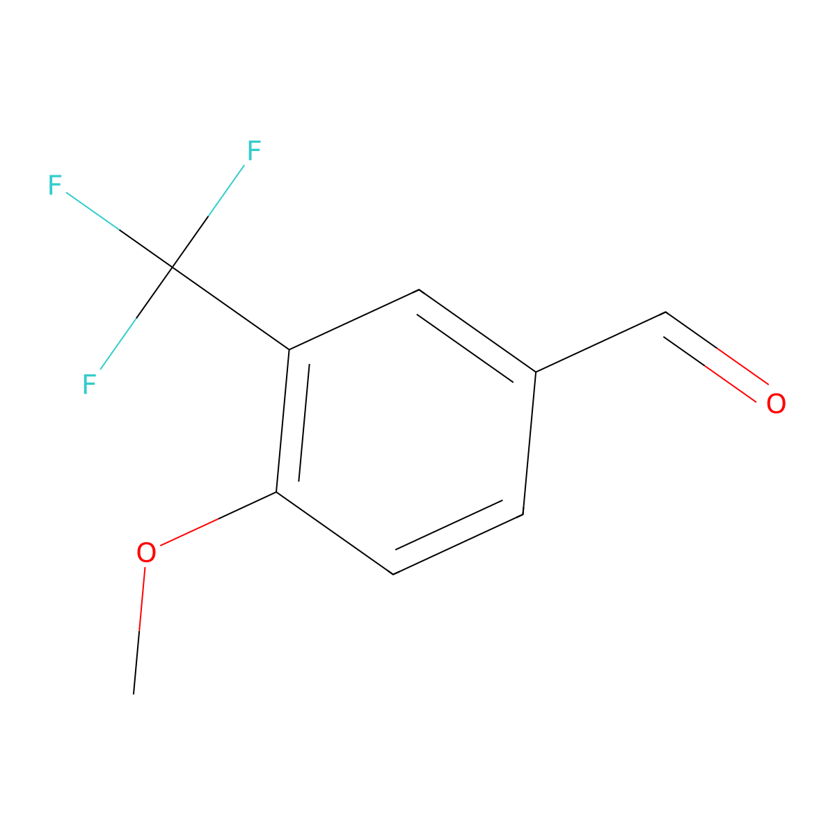 4-Methoxy-3-(trifluoromethyl)benzaldehyde molecular structure, CAS 50823-87-5