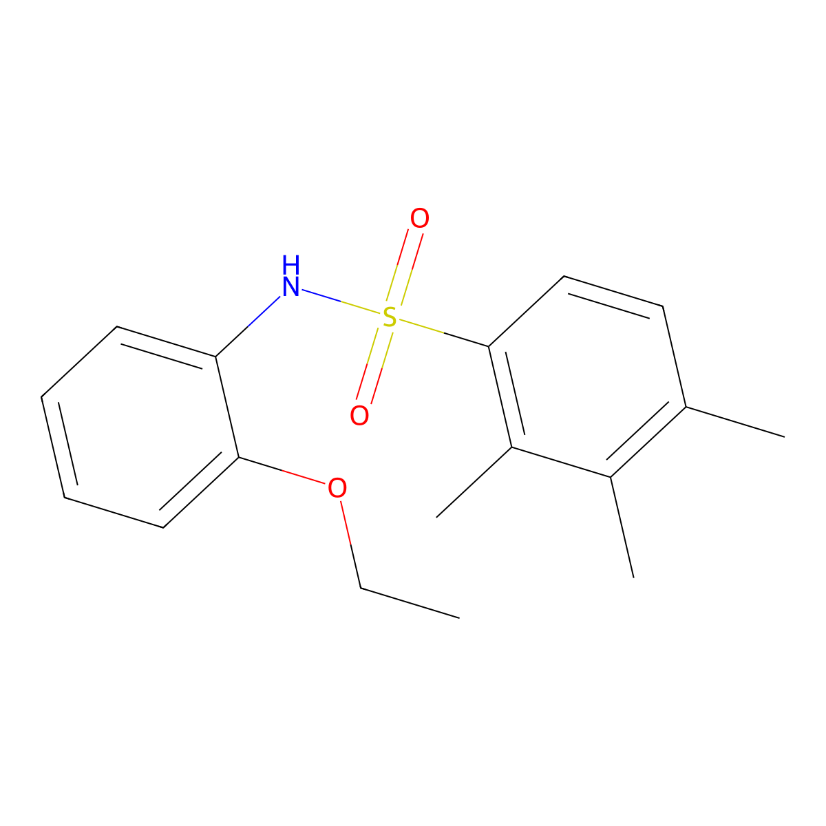 N-(2-ethoxyphenyl)-2,3,4-trimethylbenzenesulfonamide molecular structure, CAS 508233-21-4