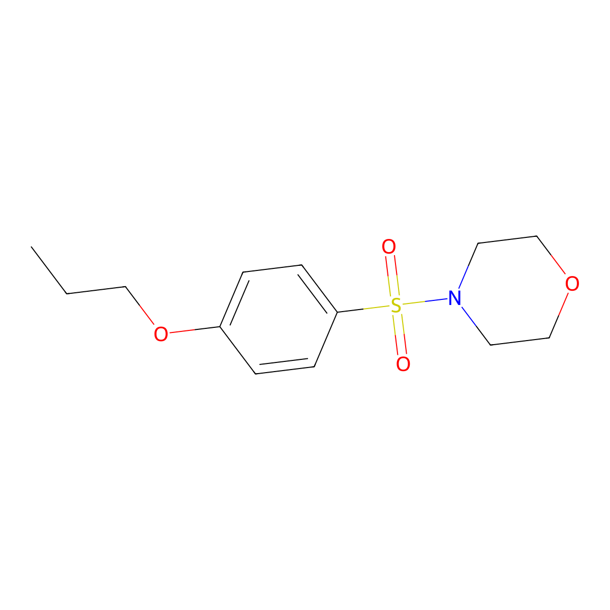 4-[(4-Propoxyphenyl)sulfonyl]morpholine molecular structure, CAS 508233-24-7