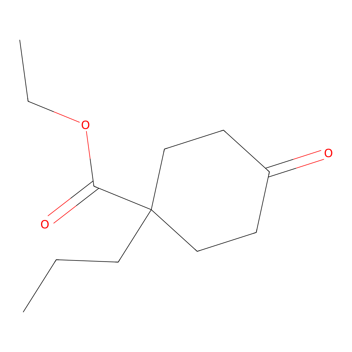 Ethyl 4-oxo-1-propylcyclohexanecarboxylate molecular structure, CAS 508235-11-8