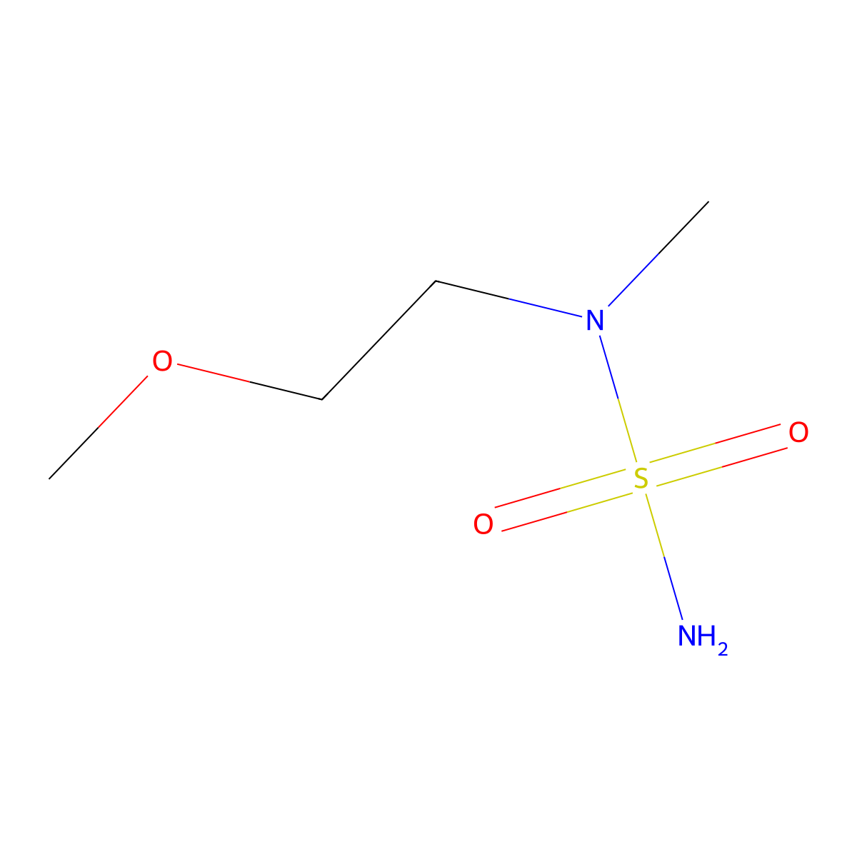 ((2-Methoxyethyl)(methyl)sulfamoyl)amine molecular structure, CAS 508241-84-7