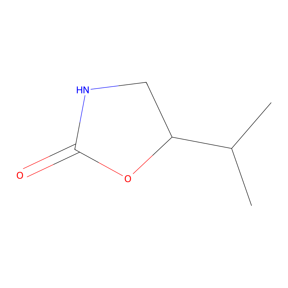 5-(Propan-2-yl)-1,3-oxazolidin-2-one molecular structure, CAS 50825-08-6