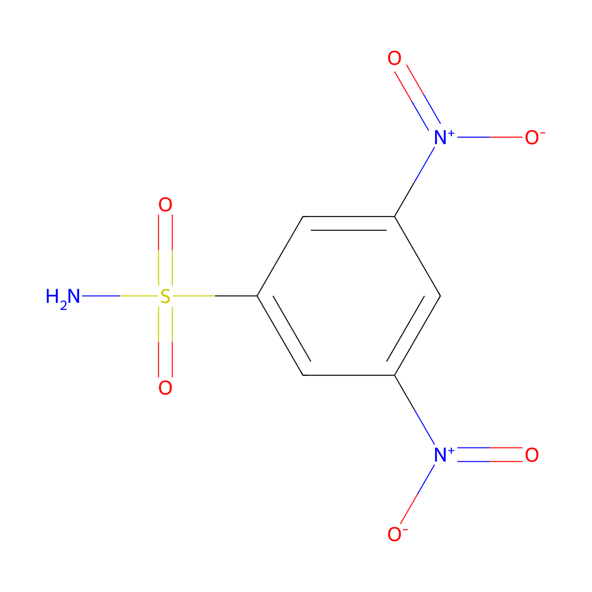 3,5-Dinitrobenzenesulfonamide molecular structure, CAS 50825-96-2