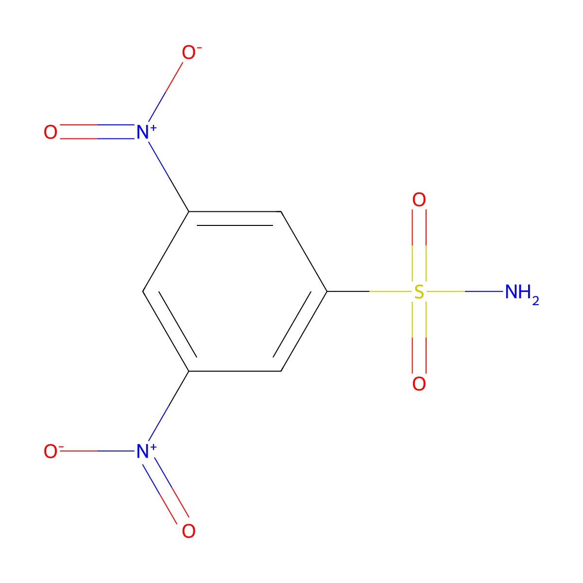 3,5-Dinitrobenzenesulfonamide molecular structure, CAS 50825-96-2