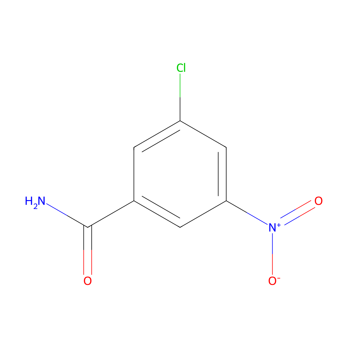 3-Chloro-5-nitrobenzamide molecular structure, CAS 50826-02-3