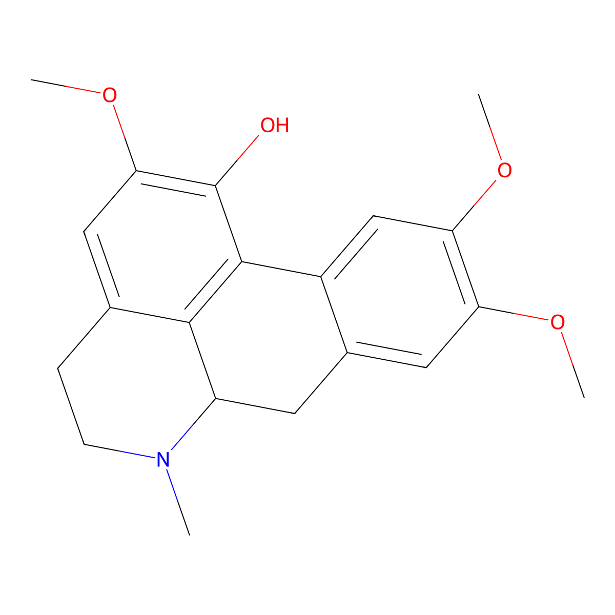 Thaliporphine molecular structure, CAS 5083-88-5
