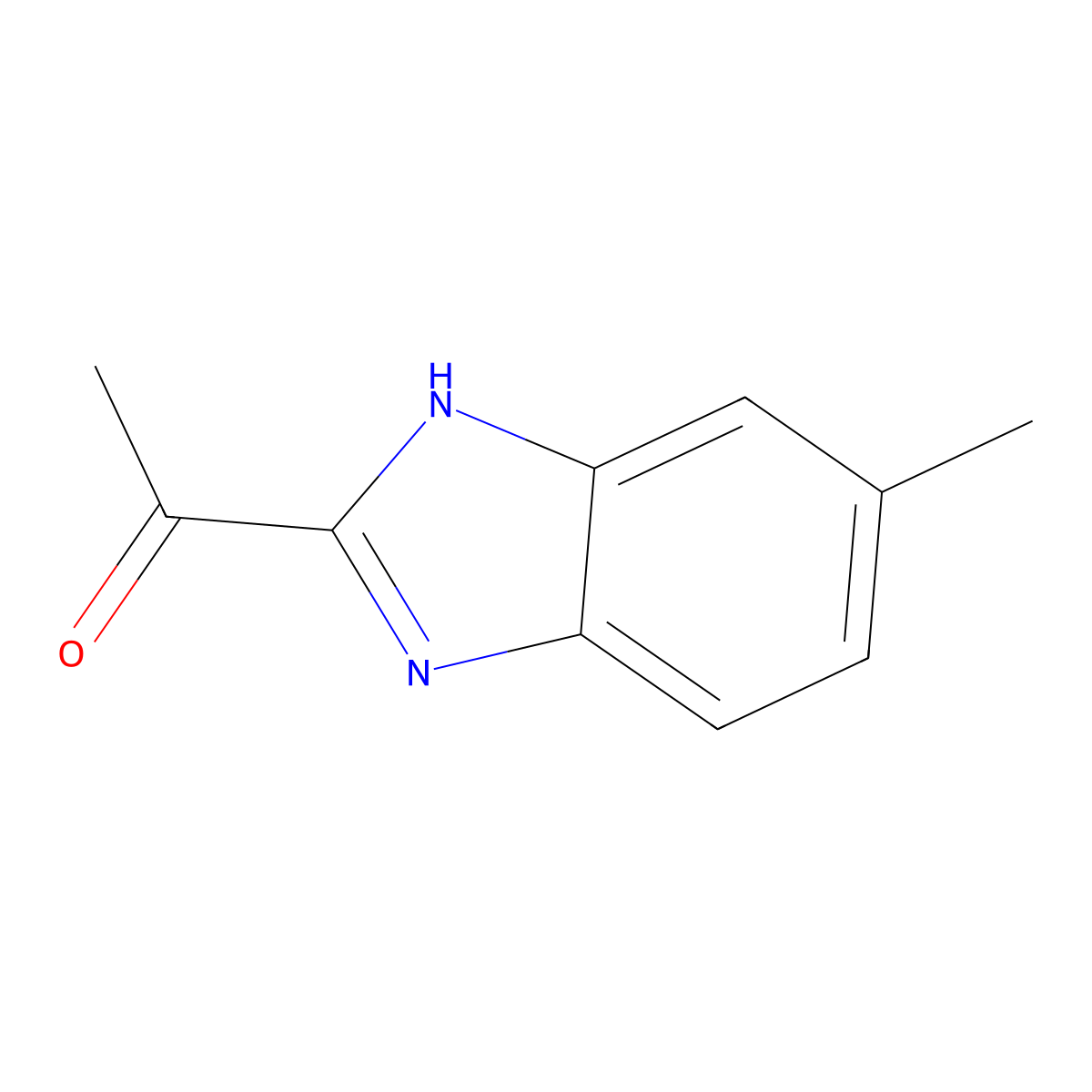1-(5-Methyl-1H-benzimidazol-2-YL)ethanone molecular structure, CAS 50832-46-7