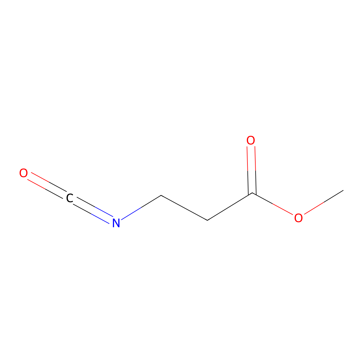 Methyl 3-isocyanatopropanoate molecular structure, CAS 50835-77-3
