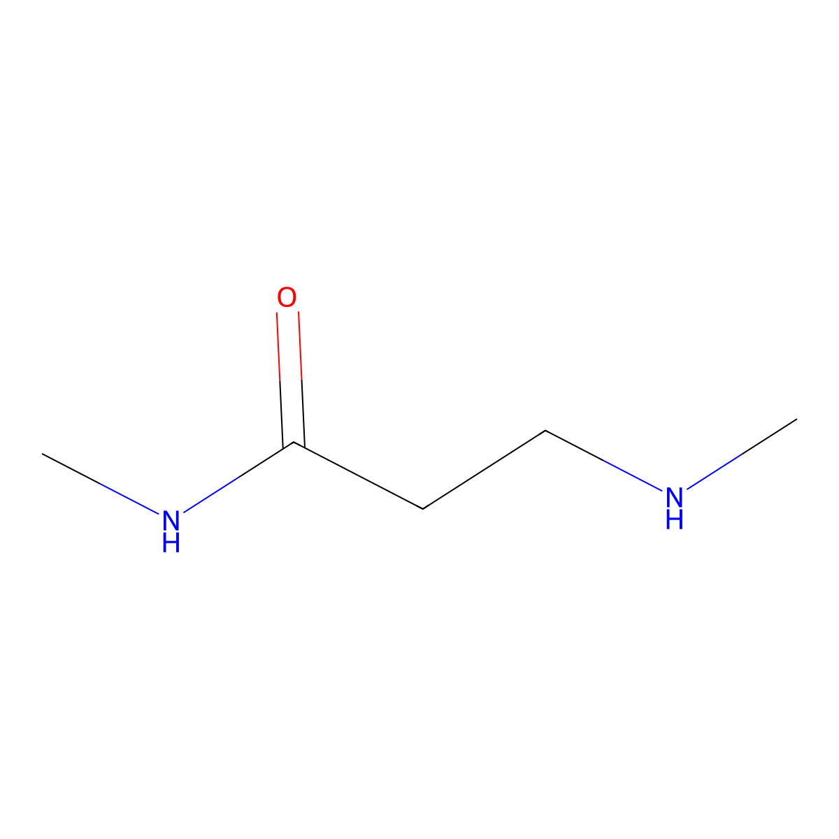 N-methyl-3-(methylamino)propanamide molecular structure, CAS 50836-82-3