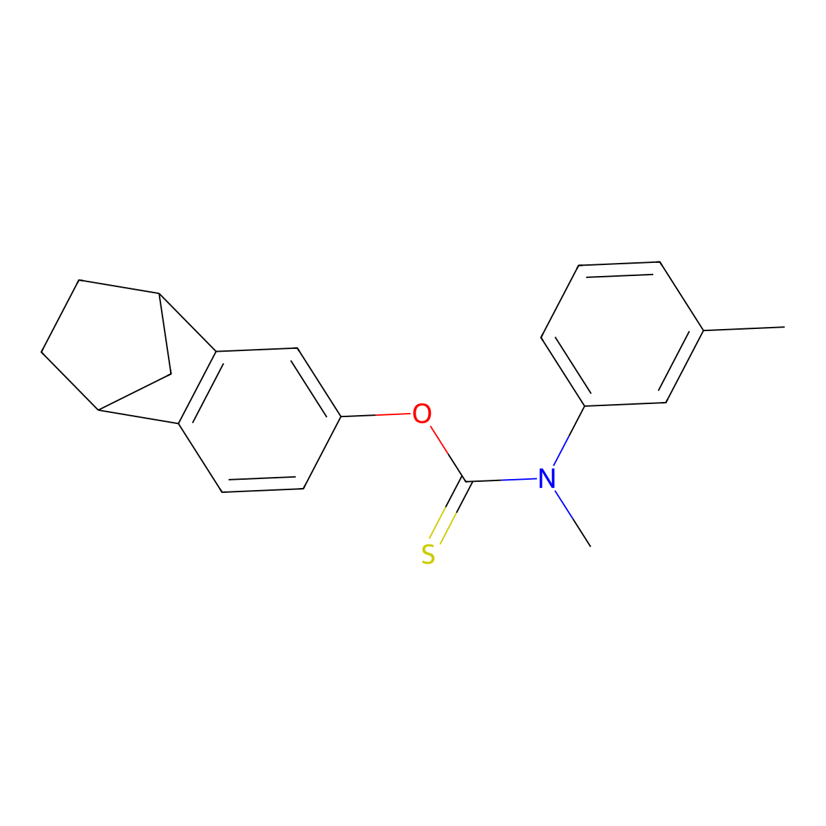 1,2,3,4-Tetrahydro-1,4-methanonaphthalen-6-yl N-methyl-N-(m-tolyl)carbamothioate molecular structure, CAS 50838-36-3