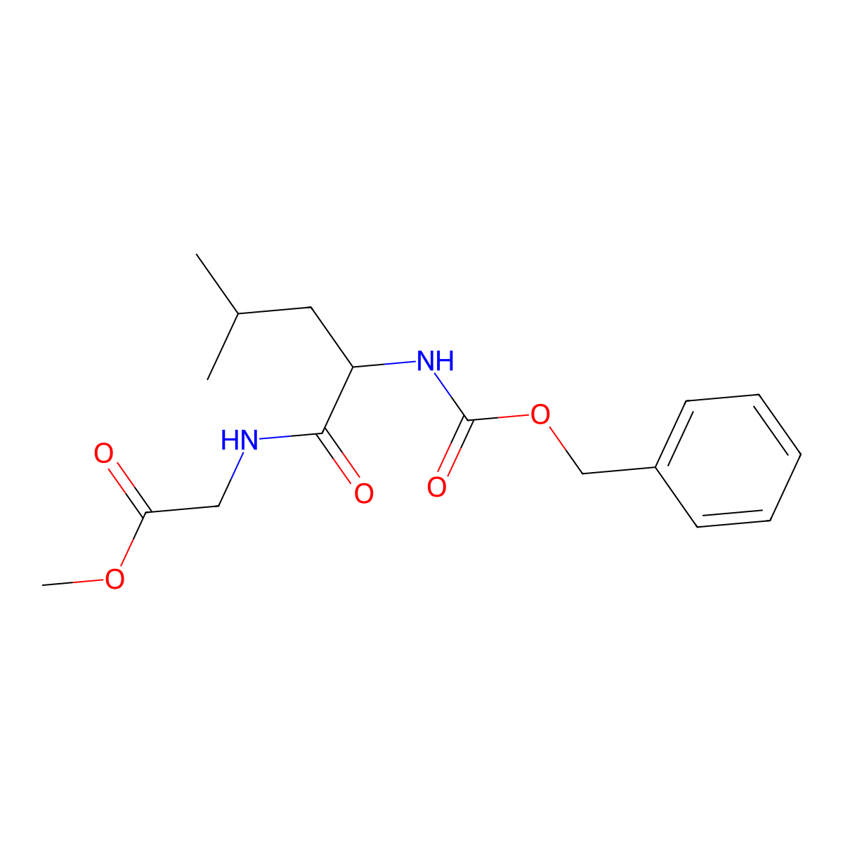 Z-Leu-gly-ome molecular structure, CAS 5084-98-0