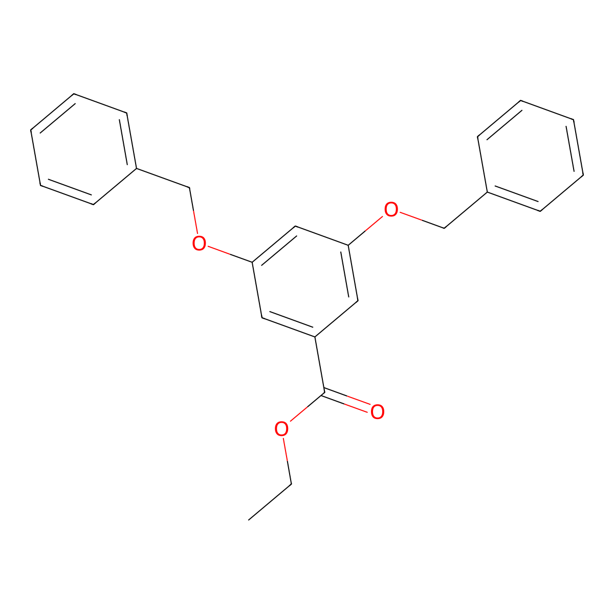 Ethyl 3,5-bis(benzyloxy)benzoate molecular structure, CAS 50841-46-8