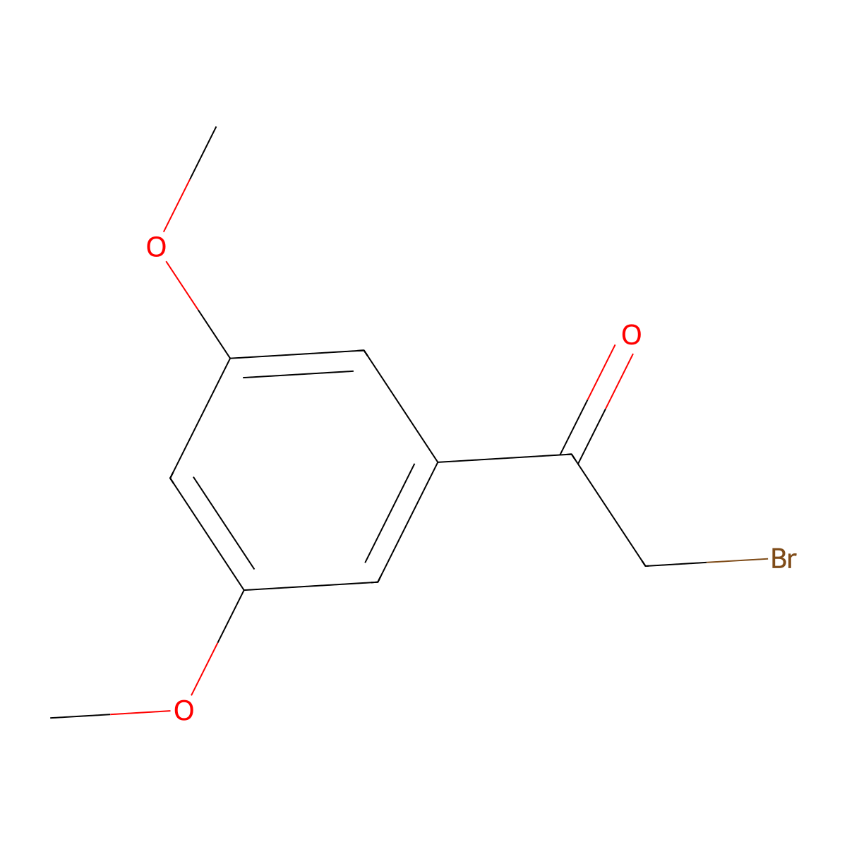 2-Bromo-1-(3,5-dimethoxyphenyl)ethanone molecular structure, CAS 50841-50-4