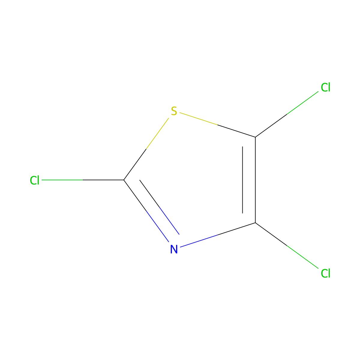 Trichlorothiazole molecular structure, CAS 50844-30-9