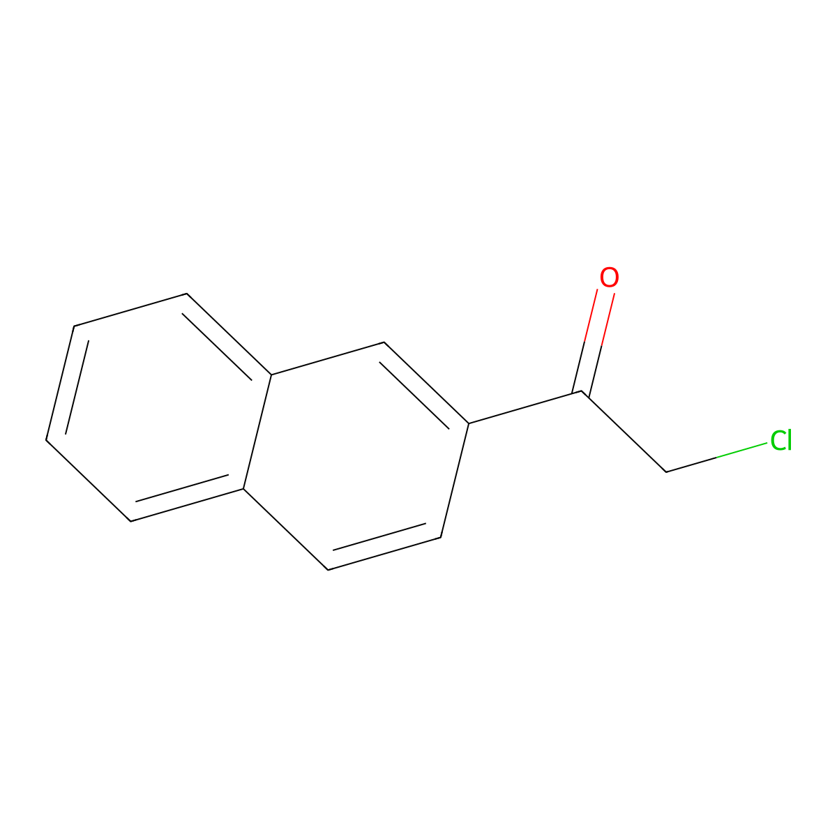 2-Chloro-1-(naphthalen-2-yl)ethan-1-one molecular structure, CAS 50846-93-0