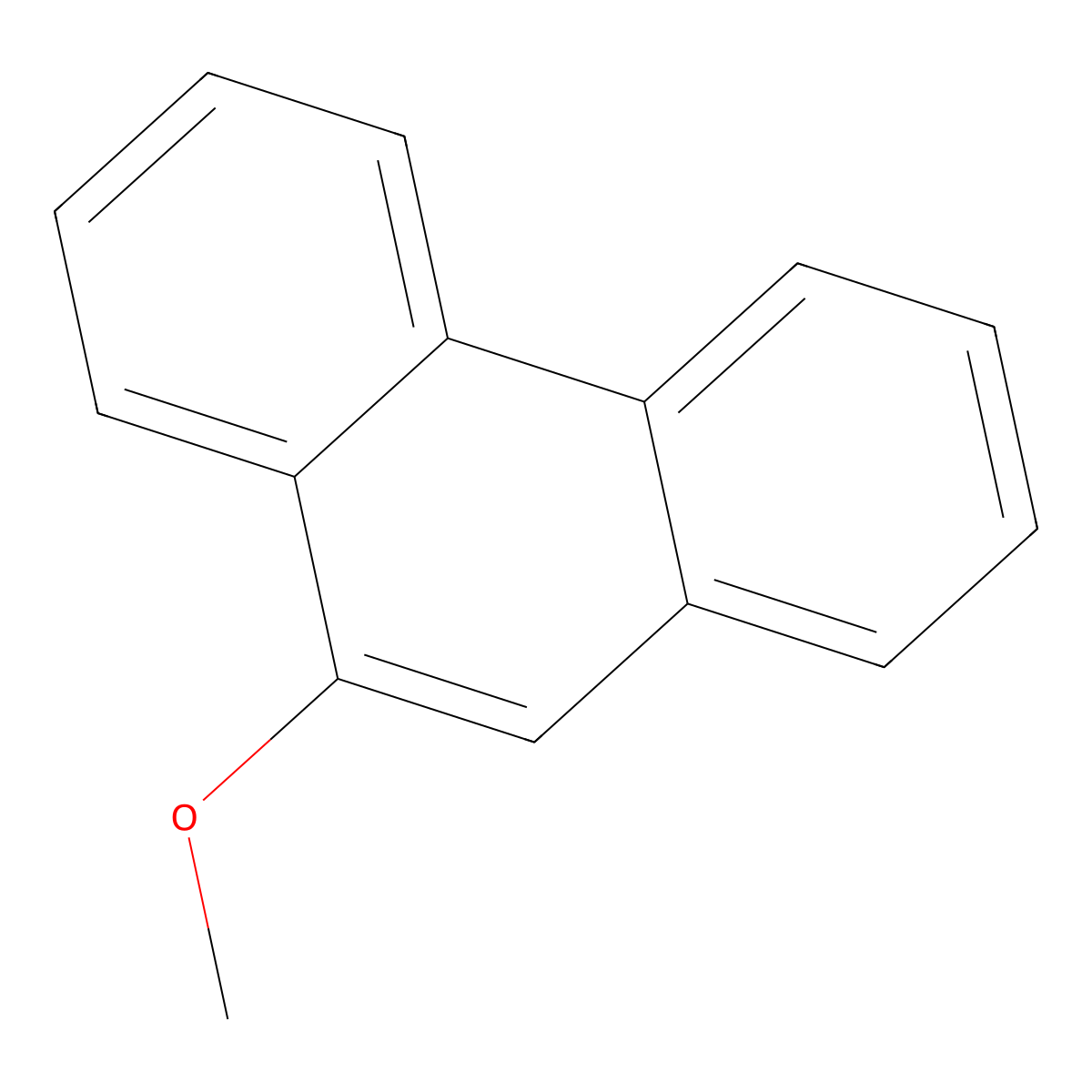 9-Methoxyphenanthrene molecular structure, CAS 5085-74-5